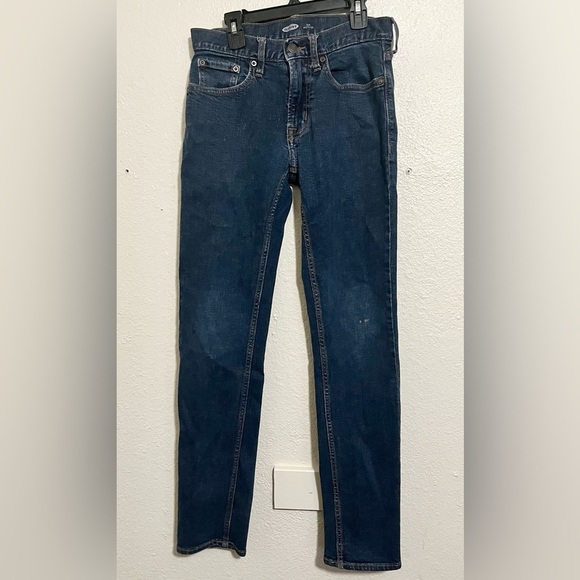 Old Navy Relaxed Slim Built-In Tough Built-In Flex Jeans Women's 28x32 Blue - Picture 1 of 4